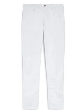 Parke & Ronen White Solid Aspen Pant size 30